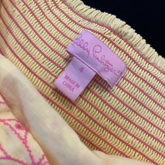 Lilly Pulitzer Felicity Starfruit Strapless Dress Size 4 - Picture 8 of 10